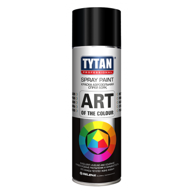 Краска аэрозольная Tytan Professional Art of the colour черная матовая RAL 9004