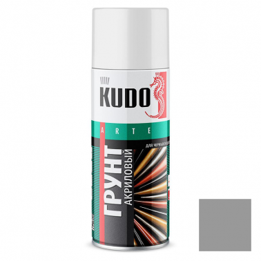 Грунт универсальный акриловый для черных и цветных металлов KUDO серый