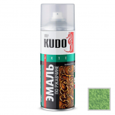 Эмаль аэрозольная молотковая по ржавчине KUDO cеребристо-салатовая