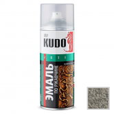 Эмаль аэрозольная молотковая по ржавчине KUDO серебристо-серо-коричневая