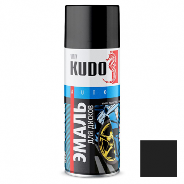 Эмаль аэрозольная для дисков KUDO черная