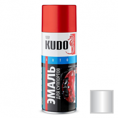 Эмаль аэрозольная для суппортов KUDO серебристая