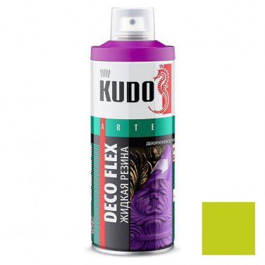 Жидкая резина KUDO DECO FLEX флуоресцентная зеленая