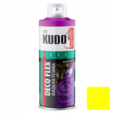 Жидкая резина KUDO DECO FLEX флуоресцентная желтая