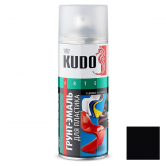 Грунт-эмаль аэрозольная для пластика KUDO черная RAL 9005