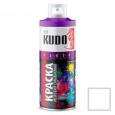 Краска аэрозольная меловая смываемая KUDO белая