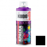 Краска аэрозольная меловая смываемая KUDO черная