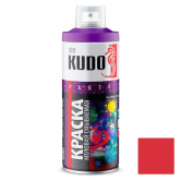 Краска аэрозольная меловая смываемая KUDO красная
