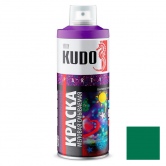 Краска аэрозольная меловая смываемая KUDO зеленая