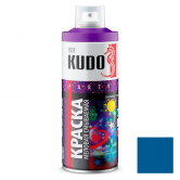 Краска аэрозольная меловая смываемая KUDO синяя