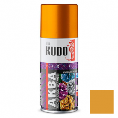 Смываемая водная краска для хобби и творчества KUDO АКВА золото