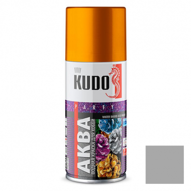 Смываемая водная краска для хобби и творчества KUDO АКВА серебро