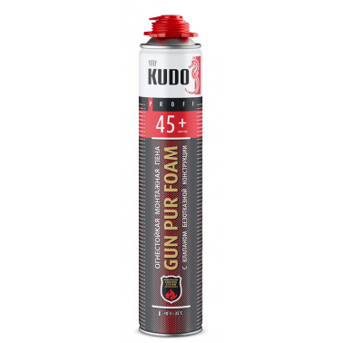 Огнестойкая монтажная профессиональная пена KUDO FIRE PROFF 45+