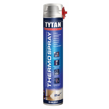 Напыляемая теплоизоляция профессиональная Tytan Professional THERMOSPRAY 870 мл