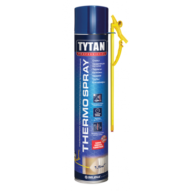 Напыляемая теплоизоляция бытовая Tytan Professional THERMOSPRAY 800 мл